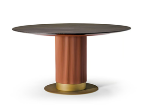 DARK N35 - Round wooden table _ SCAPPINI & C